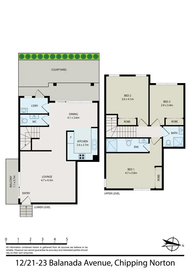 Floorplan of Homely townhouse listing, 12/21-23 Balanada Avenue, Chipping Norton NSW 2170