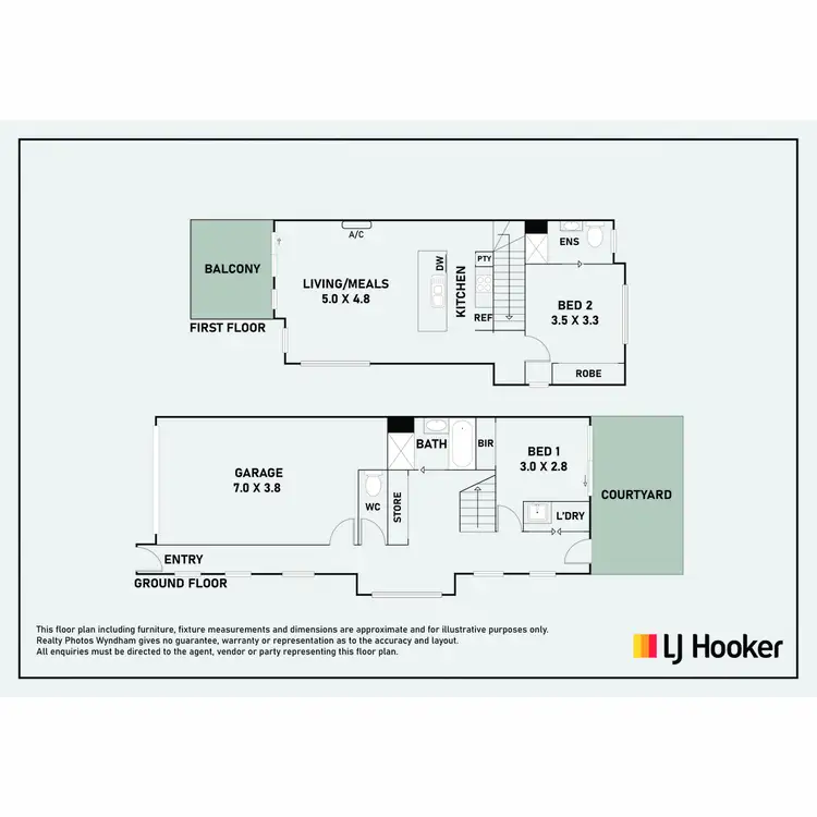 Floorplan of Homely townhouse listing, 25/64 Escapade Boulevard, Craigieburn VIC 3064