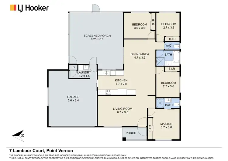 Floorplan of Homely house listing, 7 Lambour Court, Point Vernon QLD 4655