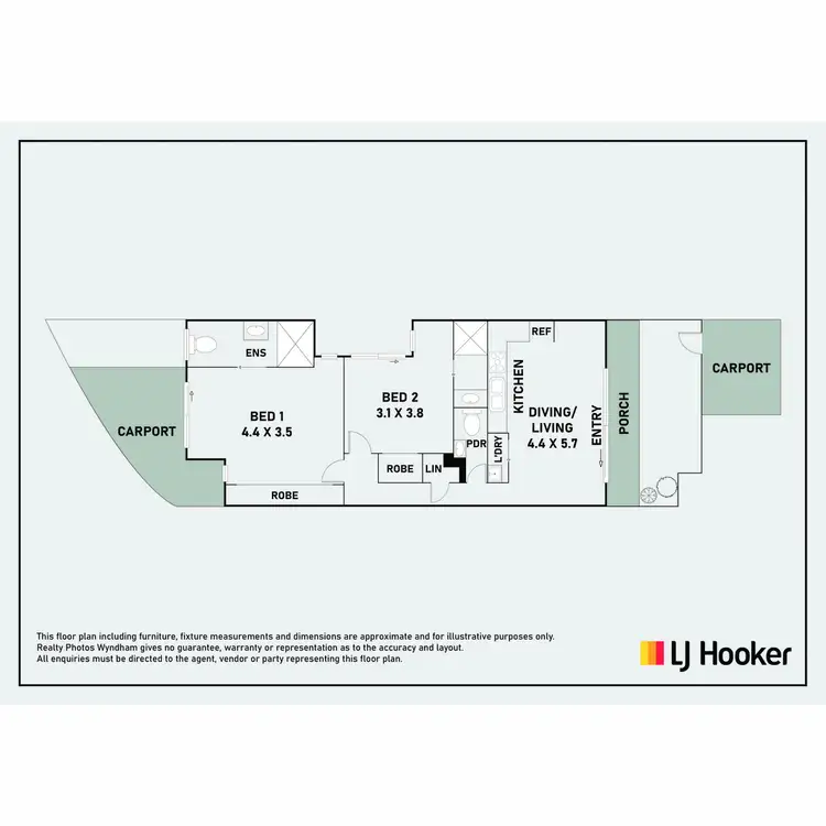 Floorplan of Homely apartment listing, 15/20 Hyde Park Avenue, Craigieburn VIC 3064