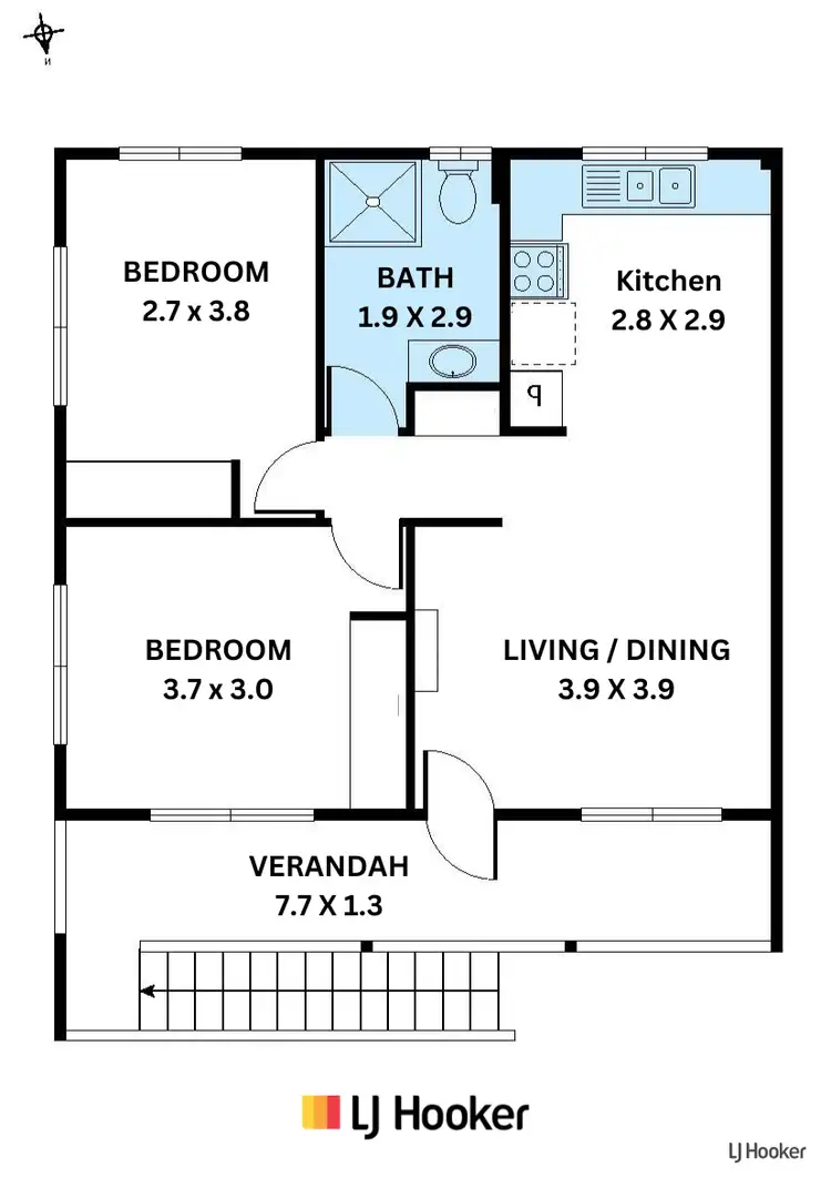 Floorplan of Homely unit listing, 5/3 Culgoa Street, Palm Beach QLD 4221