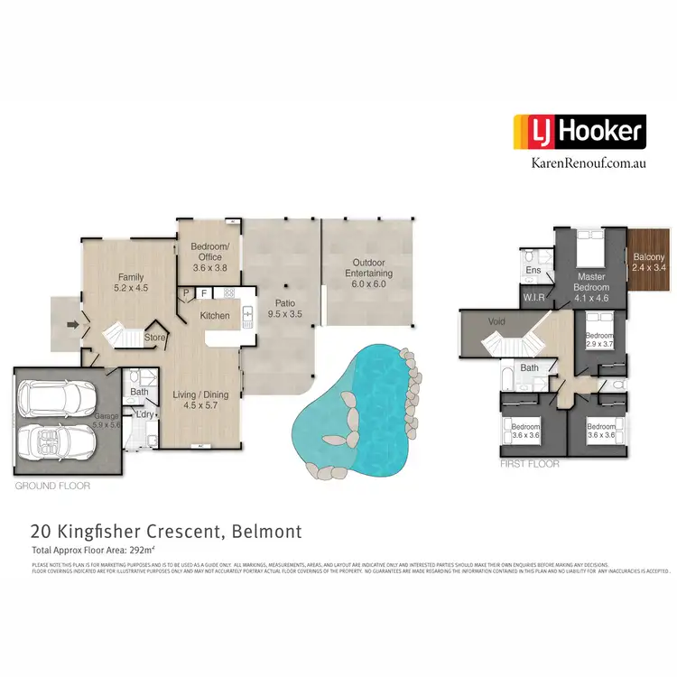 Floorplan of Homely house listing, 20 Kingfisher Crescent, Belmont QLD 4153
