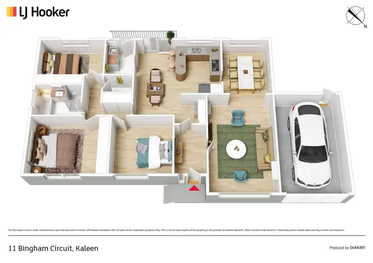 Floorplan of Homely house listing, 11 Bingham Circuit, Kaleen ACT 2617