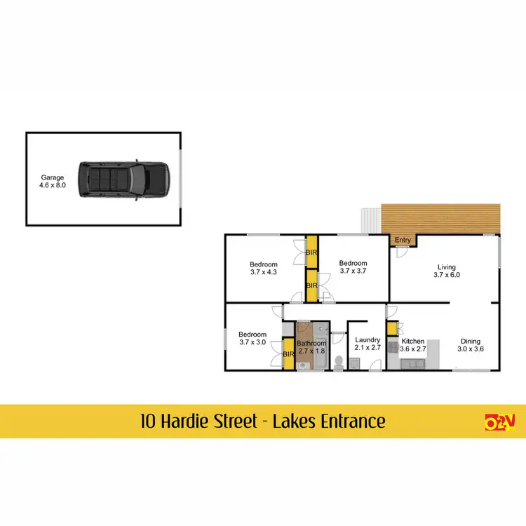 Floorplan of Homely house listing, 10 Hardie Street, Lakes Entrance VIC 3909