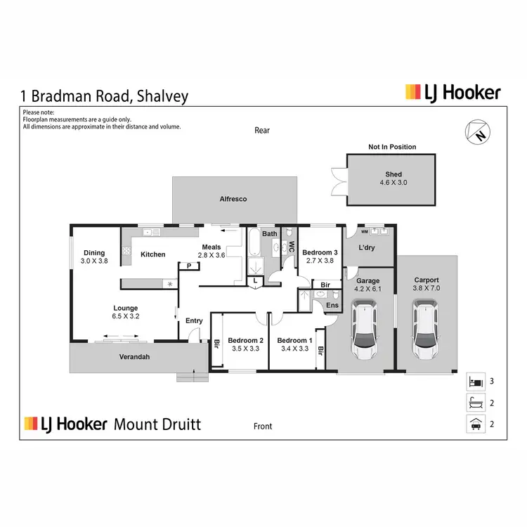 Floorplan of Homely house listing, 1 Bradman Road, Shalvey NSW 2770