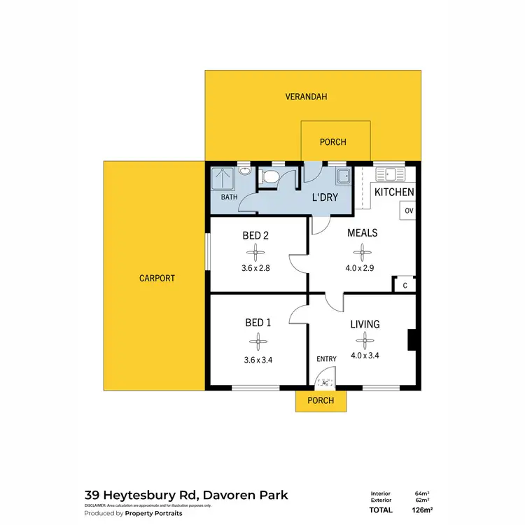 Floorplan of Homely house listing, 39 Heytesbury Road, Davoren Park SA 5113