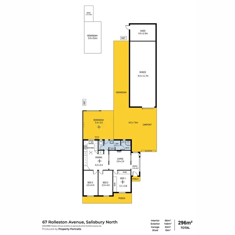 Floorplan of Homely house listing, 67 Rolleston Avenue, Salisbury North SA 5108