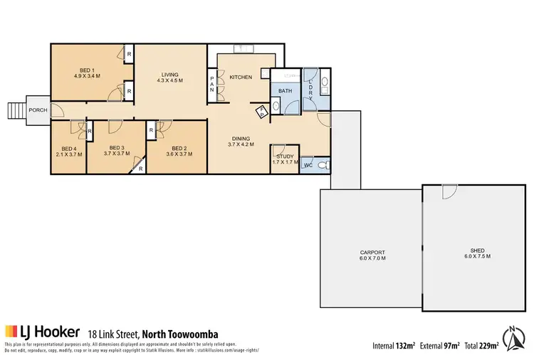 Floorplan of Homely house listing, 18 Link Street, North Toowoomba QLD 4350