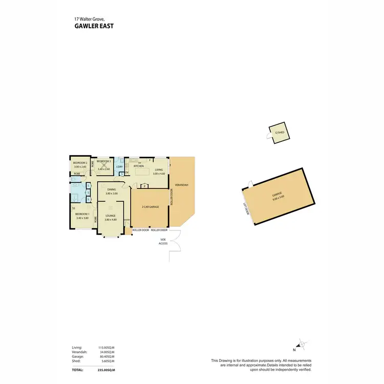Floorplan of Homely house listing, 17 Walter Grove, Gawler East SA 5118