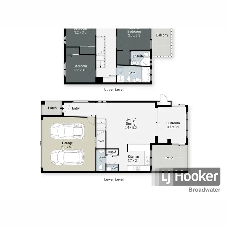 Floorplan of Homely townhouse listing, 16/170 Whiting Street, Labrador QLD 4215