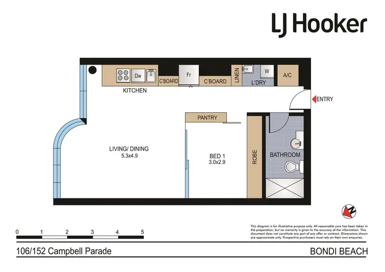 Floorplan of Homely other listing, 106/152 Campbell Parade, Bondi Beach NSW 2026
