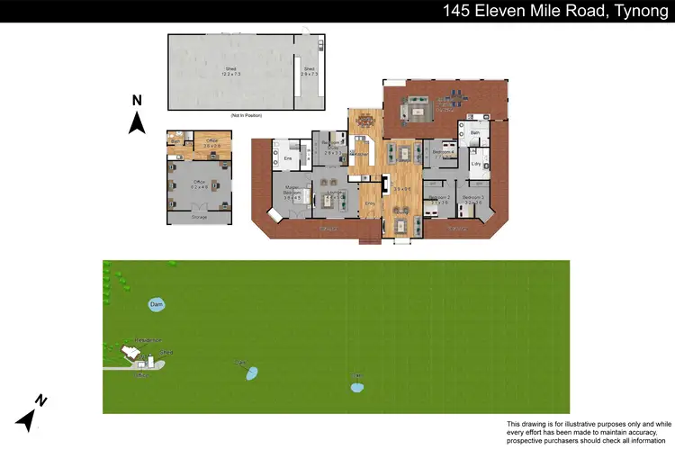 Floorplan of Homely rural property listing, 145 Eleven Mile Road, Tynong VIC 3813