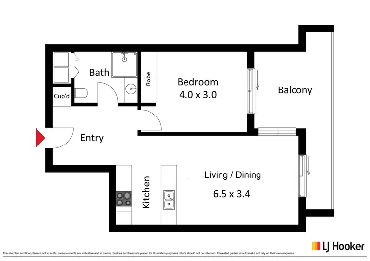 Floorplan of Homely apartment listing, 103/230 Flemington Road, Harrison ACT 2914