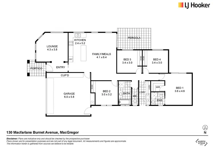 Floorplan of Homely house listing, 130 Macfarlane Burnet Avenue, Macgregor ACT 2615