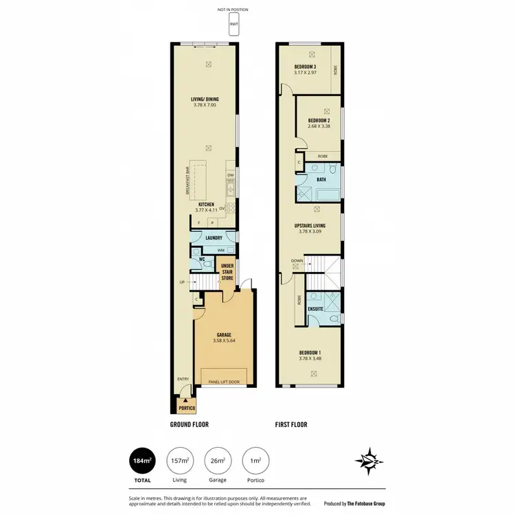 Floorplan of Homely townhouse listing, 69B Hancock Avenue, Campbelltown SA 5074
