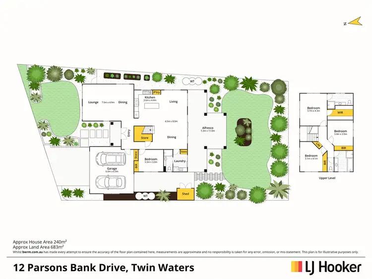 Floorplan of Homely house listing, 12 Parsons Bank Drive, Twin Waters QLD 4564
