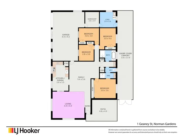 Floorplan of Homely house listing, 1 Geaney Street, Norman Gardens QLD 4701