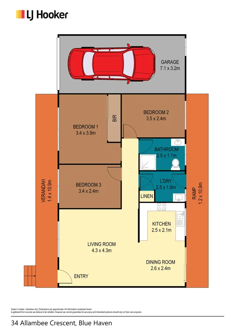 Floorplan of Homely house listing, 34 Allambee Crescent, Blue Haven NSW 2262