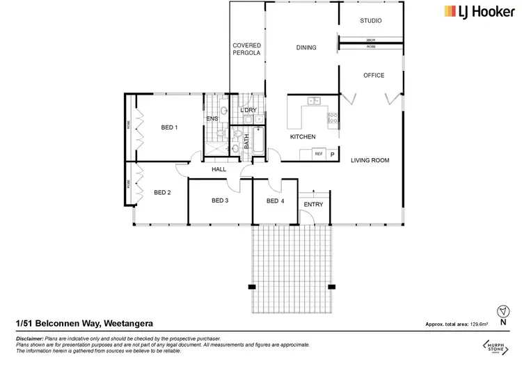 Floorplan of Homely house listing, 1/51 Belconnen Way, Weetangera ACT 2614