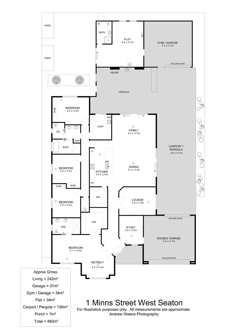 Floorplan of Homely house listing, 1 Minns Street West, Seaton SA 5023