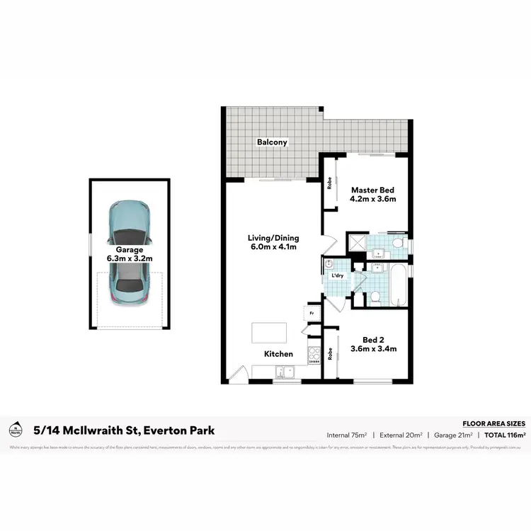 Floorplan of Homely apartment listing, 5/14 McIlwraith Street, Everton Park QLD 4053