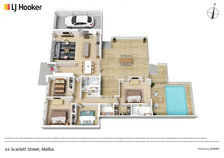 Floorplan of Homely house listing, 44 Scarlett Street, Melba ACT 2615