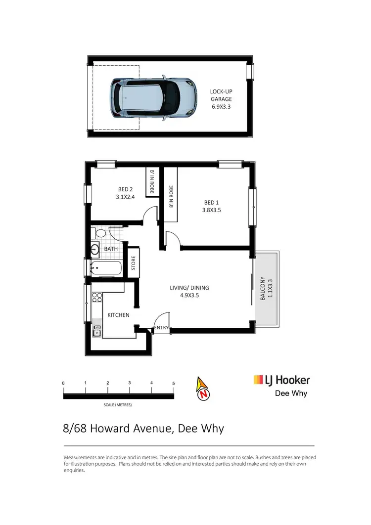 Floorplan of Homely apartment listing, 8/68 Howard Avenue, Dee Why NSW 2099