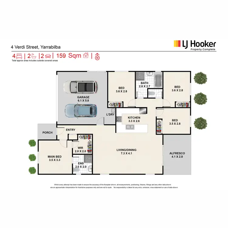 Floorplan of Homely house listing, 4 Verdi Street, Yarrabilba QLD 4207