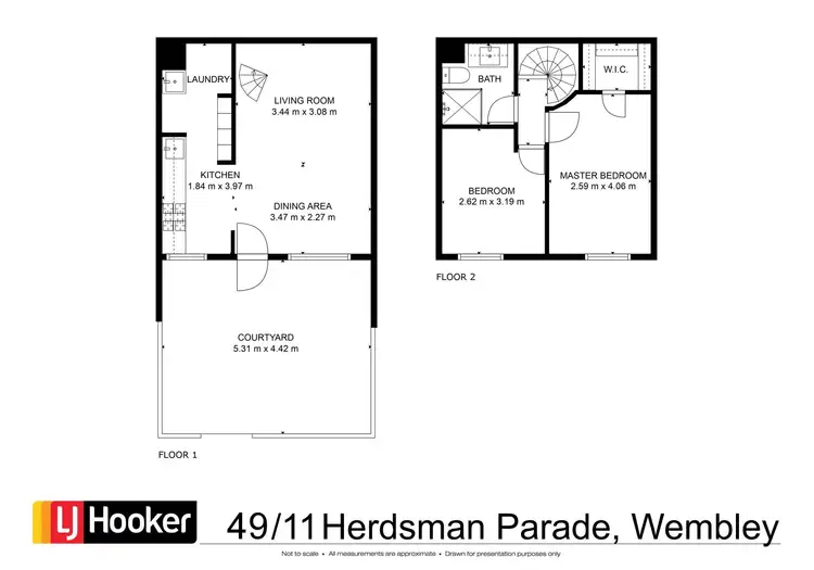 Floorplan of Homely apartment listing, 49/11 Herdsman Parade, Wembley WA 6014