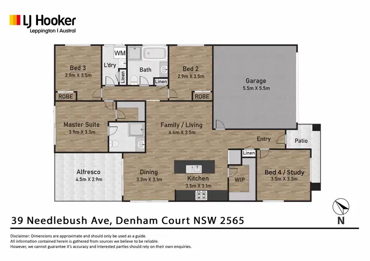 Floorplan of Homely house listing, 39 Needlebush Avenue, Denham Court NSW 2565