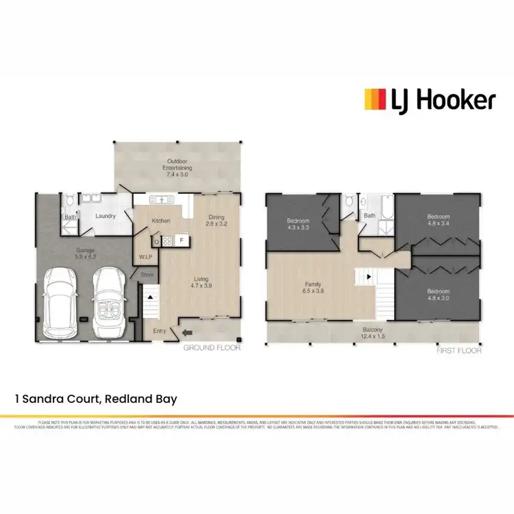 Floorplan of Homely house listing, 1 Sandra Court, Redland Bay QLD 4165