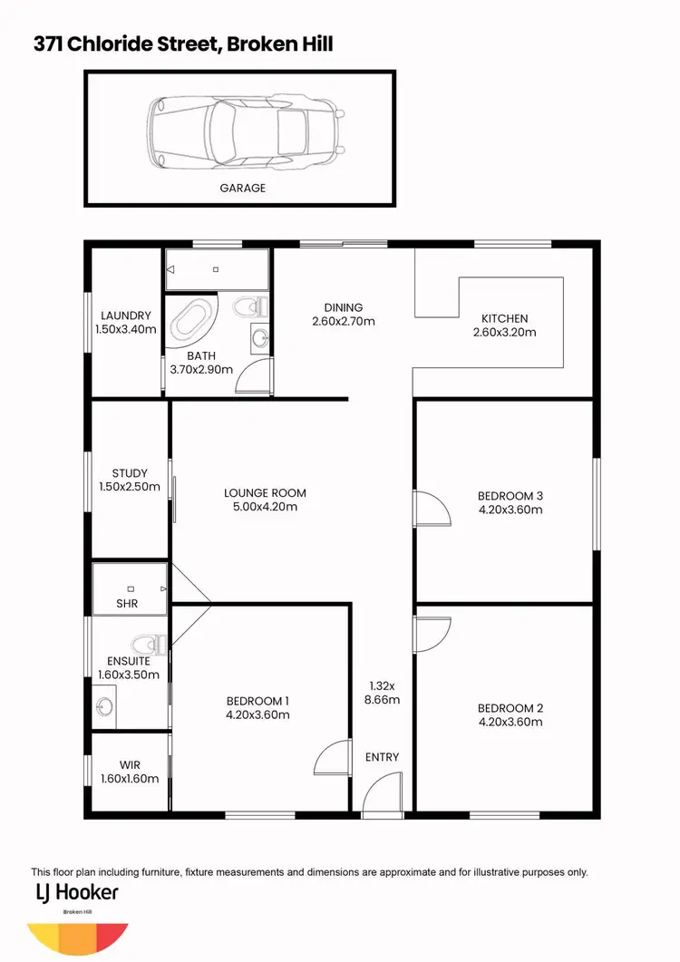 Floorplan of Homely house listing, 371 Chloride Street, Broken Hill NSW 2880