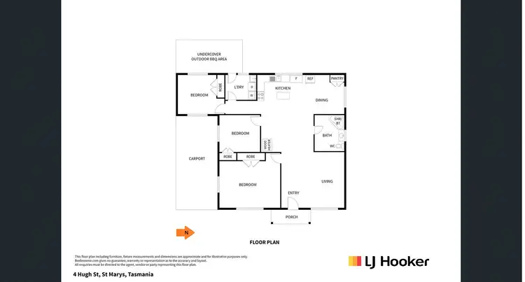 Floorplan of Homely house listing, 4 Hugh Street, St Marys TAS 7215