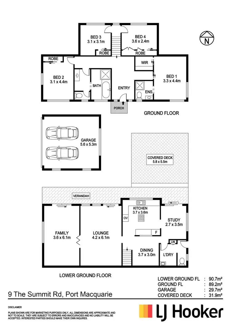 Floorplan of Homely house listing, 9 The Summit, Port Macquarie NSW 2444