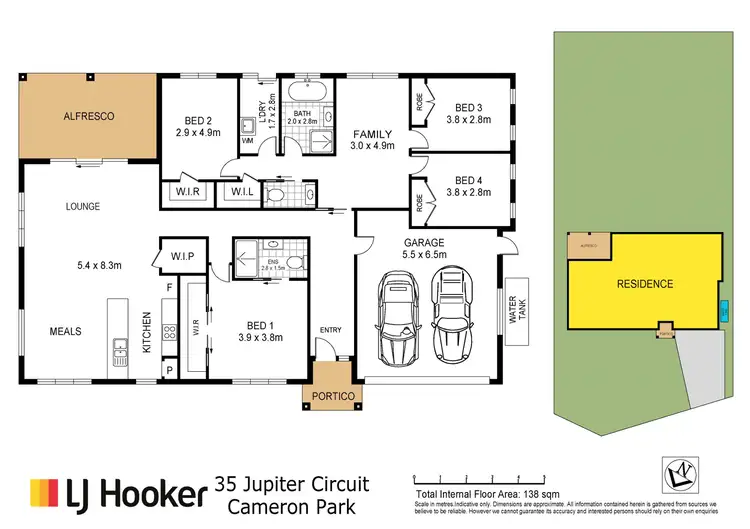 Floorplan of Homely house listing, 35 Jupiter Circuit, Cameron Park NSW 2285