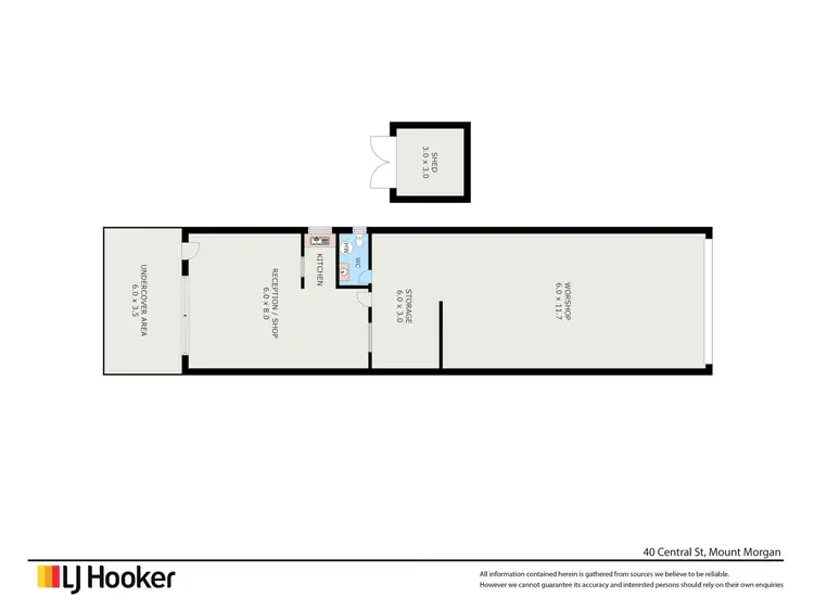 Floorplan of Homely house listing, 40 Central Street, Mount Morgan QLD 4714
