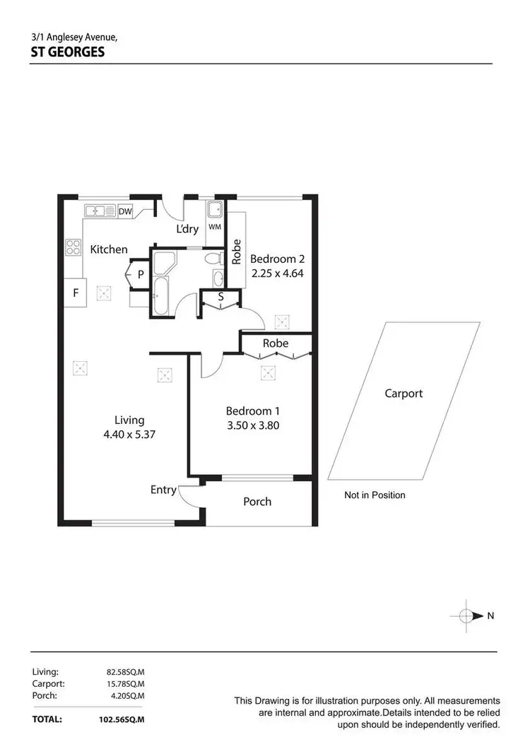 Floorplan of Homely unit listing, 3/1 Anglesey Avenue, St Georges SA 5064