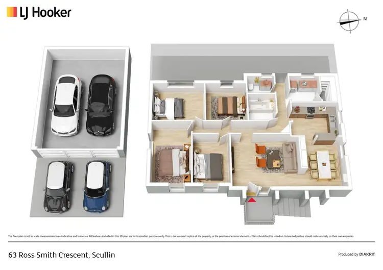 Floorplan of Homely house listing, 63 Ross Smith Crescent, Scullin ACT 2614