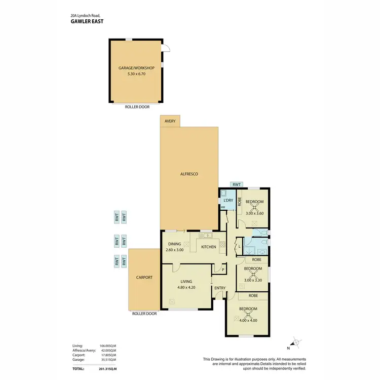 Floorplan of Homely house listing, 20A Lyndoch Road, Gawler East SA 5118