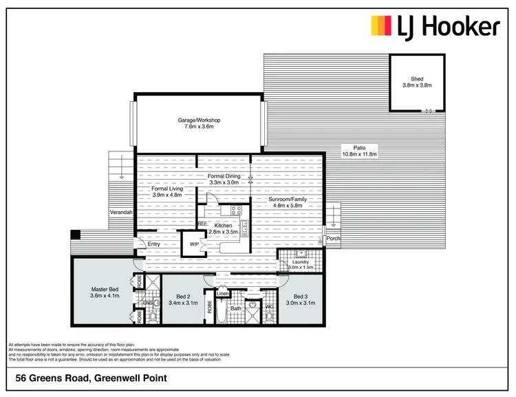 Floorplan of Homely house listing, 56 Greens Road, Greenwell Point NSW 2540