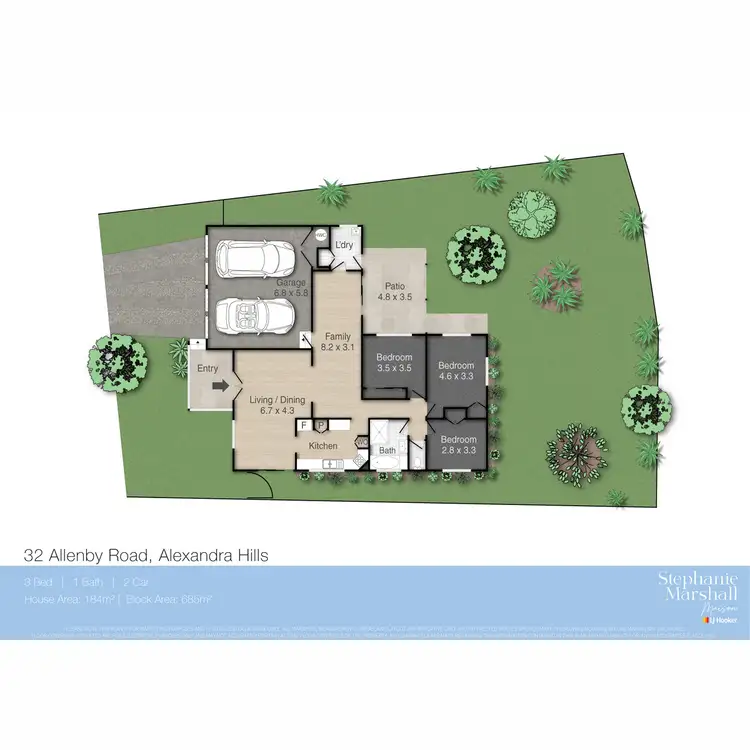 Floorplan of Homely house listing, 32 Allenby Road, Alexandra Hills QLD 4161