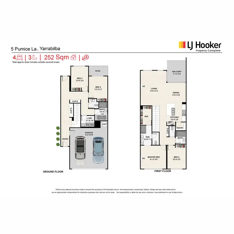 Floorplan of Homely house listing, 5 Pumice Lane, Yarrabilba QLD 4207