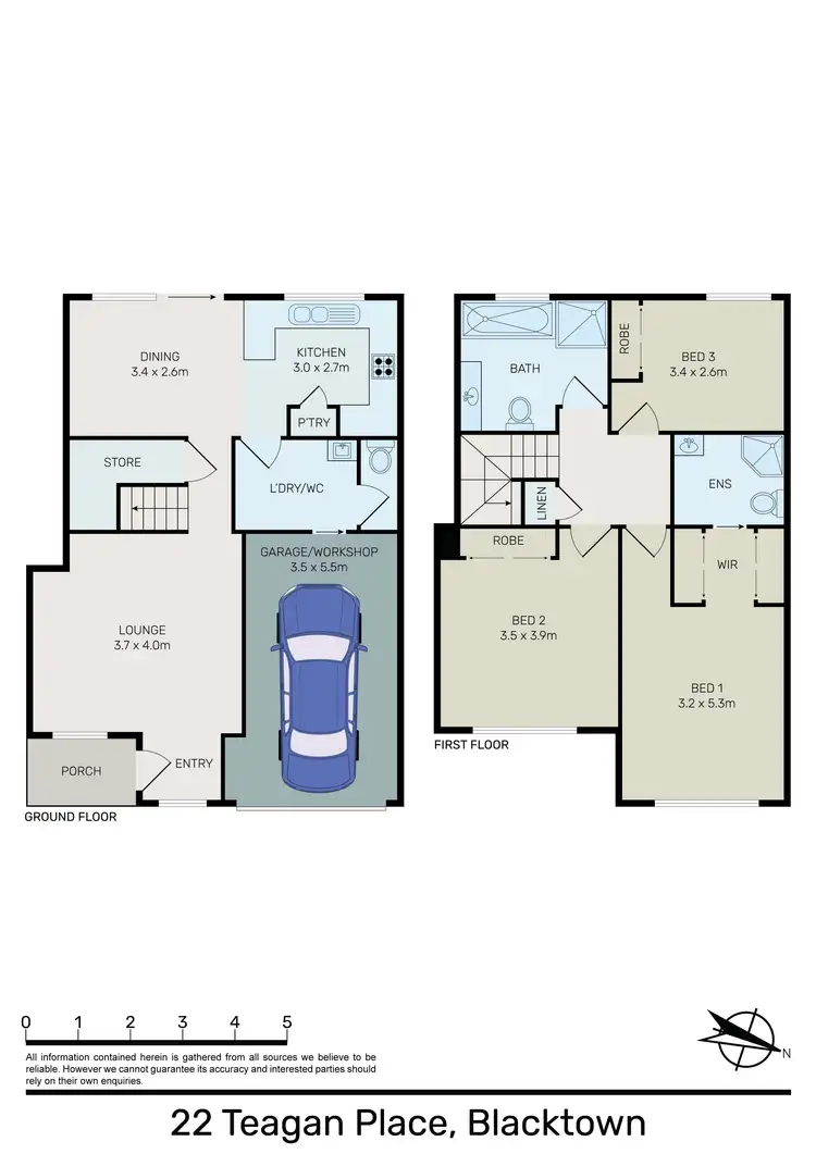 Floorplan of Homely townhouse listing, 22 Teagan Place, Blacktown NSW 2148