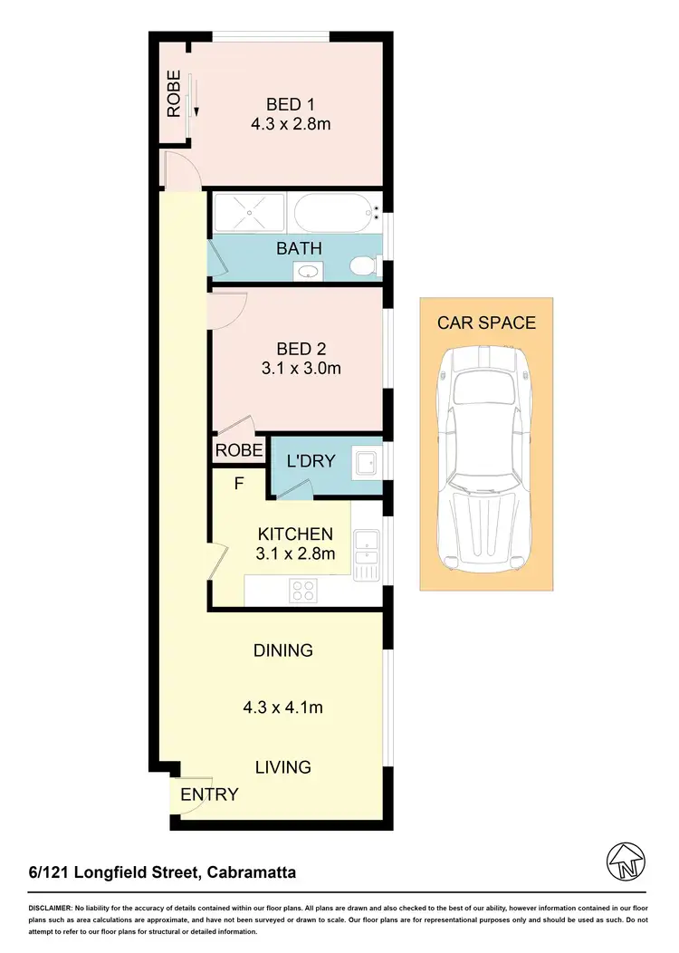 Floorplan of Homely unit listing, 6/121 Longfield St, Cabramatta NSW 2166