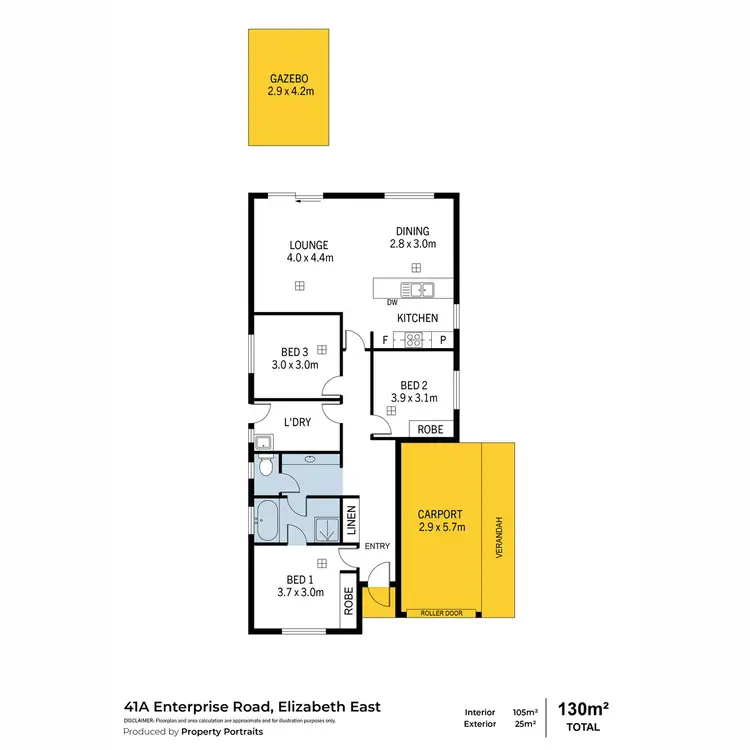 Floorplan of Homely house listing, 41A Enterprise Road, Elizabeth East SA 5112