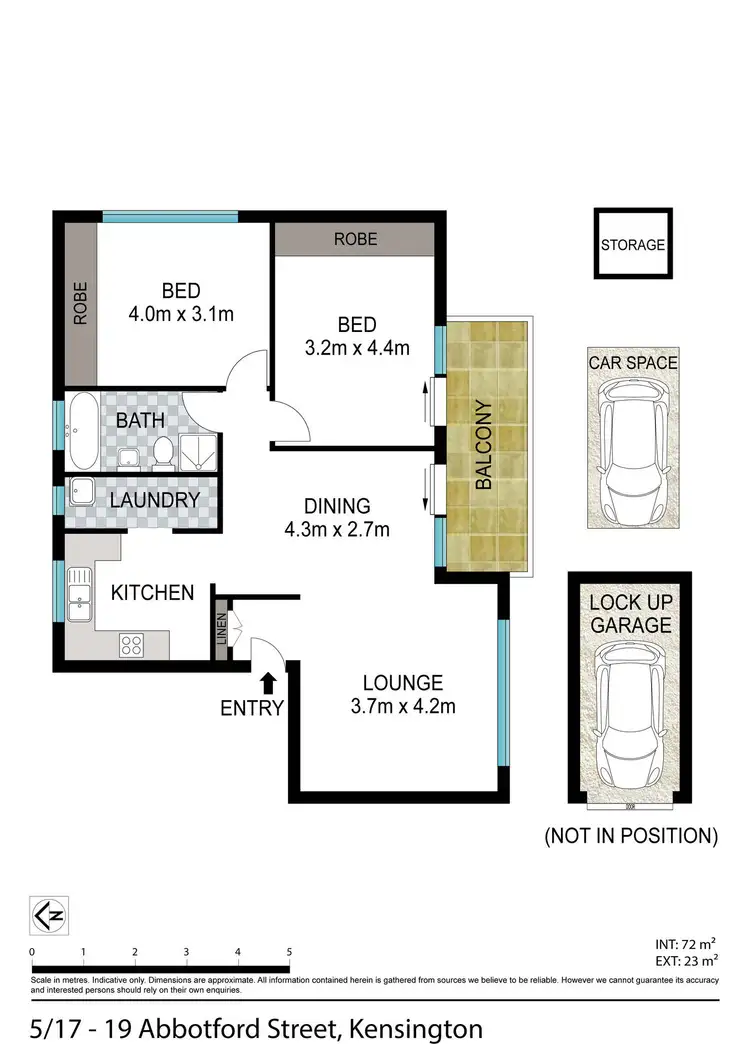 Floorplan of Homely apartment listing, 5/17-19 Abbotford Street, Kensington NSW 2033