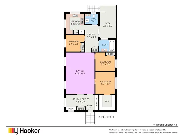Floorplan of Homely house listing, 44 Wood Street, Depot Hill QLD 4700