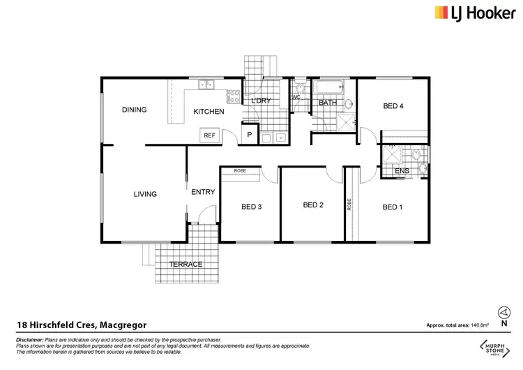 Floorplan of Homely house listing, 18 Hirschfeld Crescent, Macgregor ACT 2615