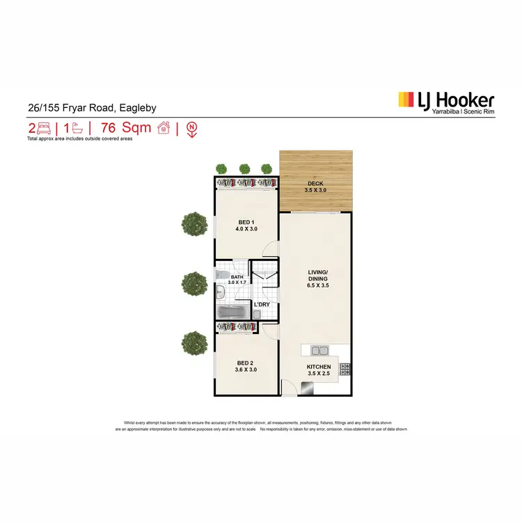 Floorplan of Homely unit listing, 26/155-163 Fryar Road, Eagleby QLD 4207