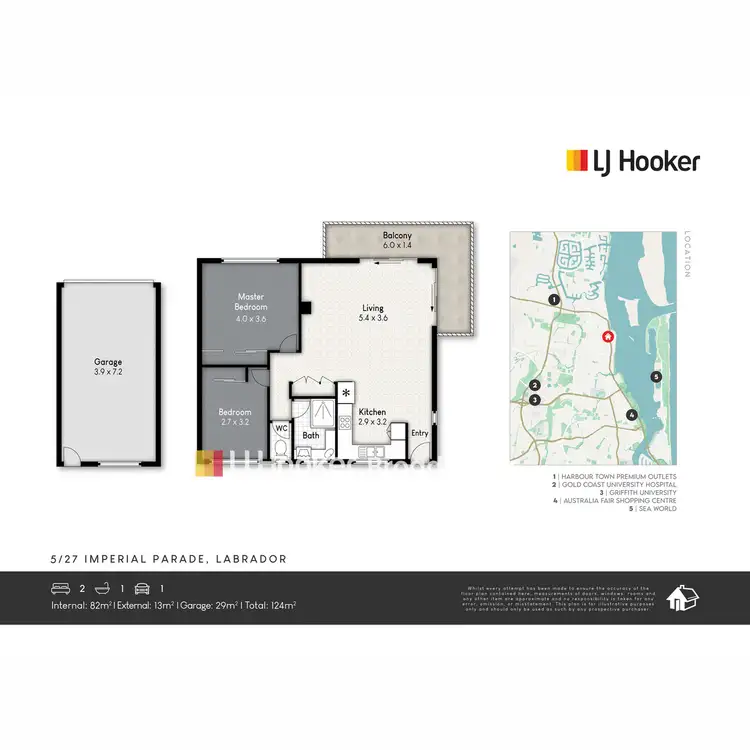 Floorplan of Homely unit listing, 5/27 Imperial Parade, Labrador QLD 4215